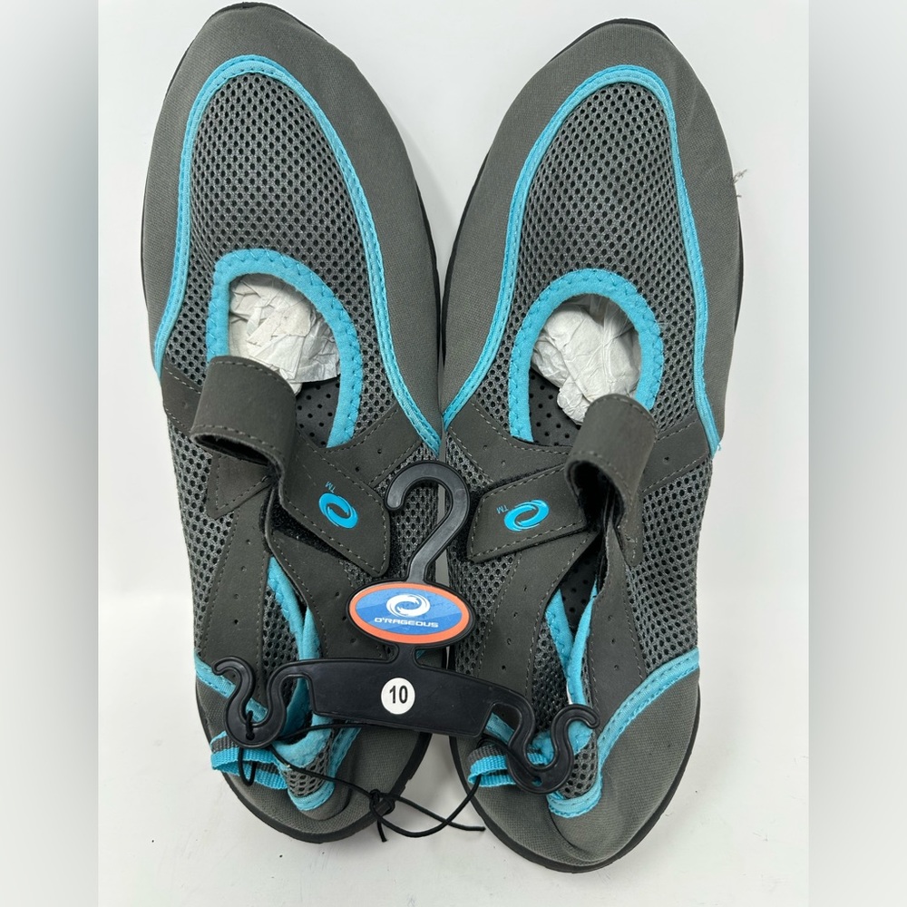 O'Rageous Water Shoes Women's Sz 10 Gray/Blue Hiking New With Tags!! Q6